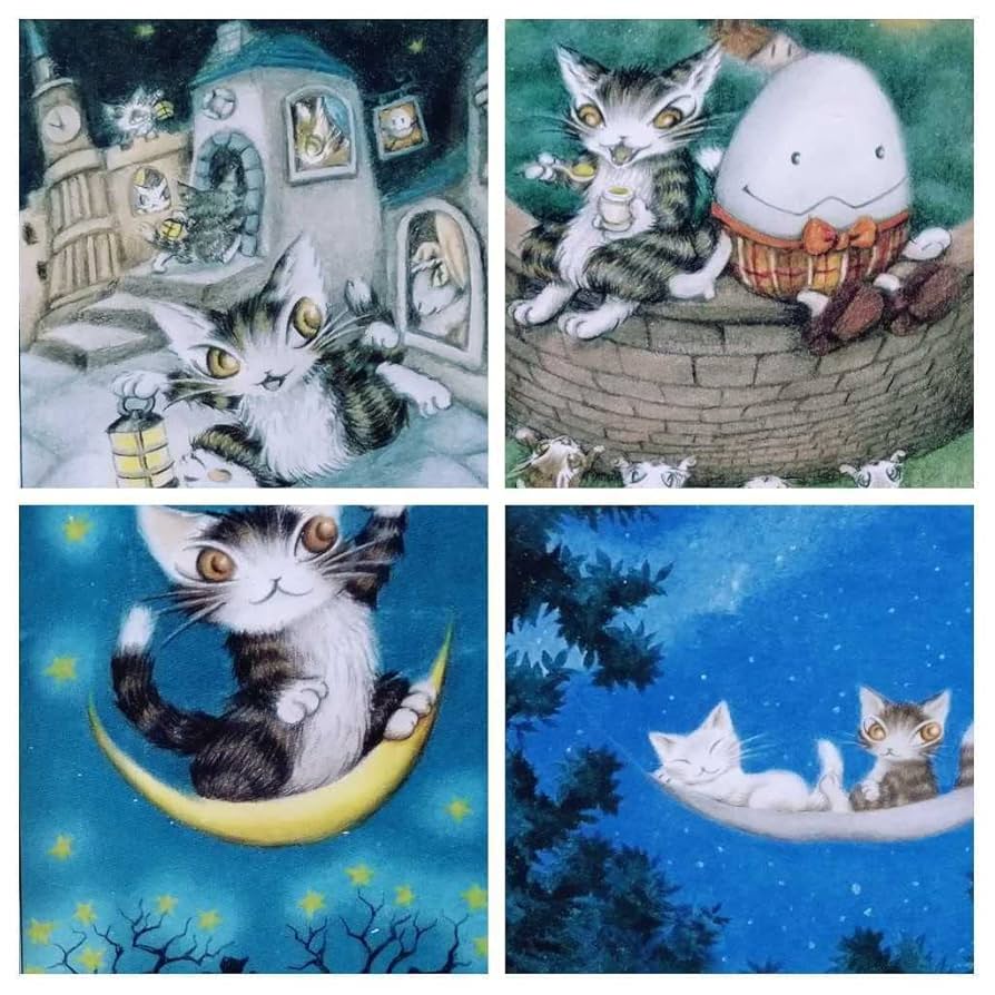 猫のダヤン　ジグソーパズル×4個セット 4つセット売り】猫のダヤン わちふぃーるど ジグソーパズルプチ